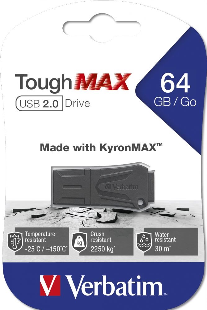 Verbatim 49332 ToughMAX 64GB USB 2.0 Flash Drive