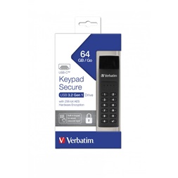Verbatim 49431 Keypad Secure Store`n`Go 64GB USB-C 3.1 Flash Drive