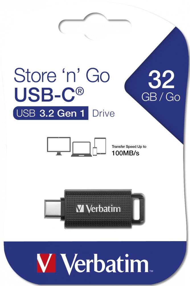 Verbatim 49457 Store`n`Go 32GB USB-C 3.2 Gen fekete Flash Drive