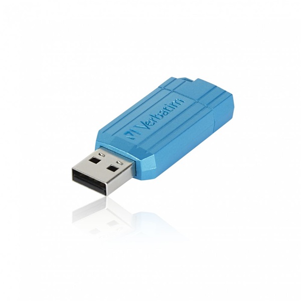 Verbatim 49461 PIN STRIPE Store`n`Go 128GB USB 2.0 kék Flash Drive