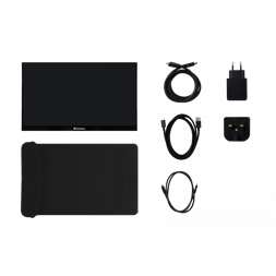 Verbatim 49591 14" PMT-14 FHD IPS HDMI/USB-C fekete fém borítású érintőképernyős monitor