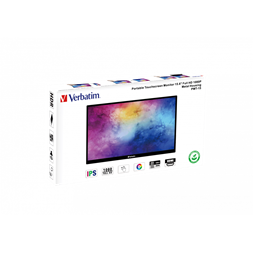 Verbatim 49592 15,6" PMT-15 FHD IPS HDMI/USB-C fekete fém borítású érintőképernyős monitor