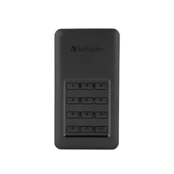 Verbatim 53402 256GB USB-C 3.1 Gen1 Keyboard Access fekete külső SSD