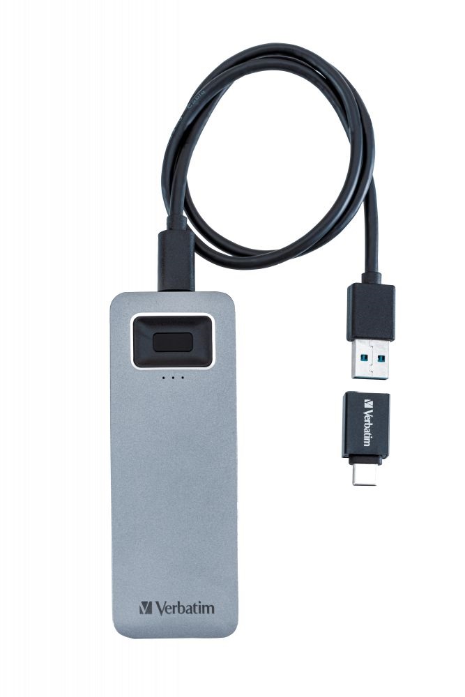Verbatim 53657 Executive Fingerprint Secure 1TB USB 3.2 Gen 1/USB-C külső SSD