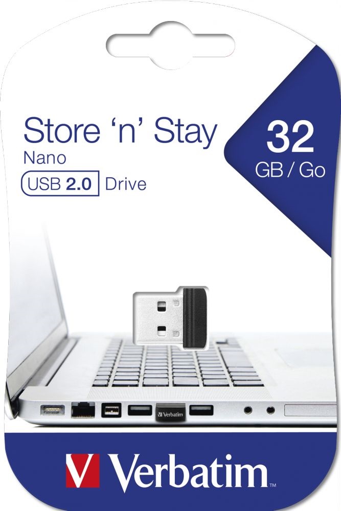 Verbatim 98130 Store `n` Stay 32GB USB 2.0 nano Flash Drive