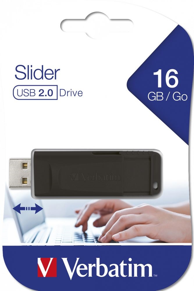 Verbatim 98696 PIN STRIPE 16GB USB 2.0 fekete Flash Drive