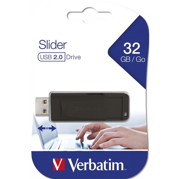 Verbatim 98697 PIN STRIPE 32GB USB 2.0 fekete Flash Drive