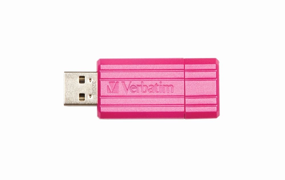 Verbatim 49056 PIN STRIPE Store`n`Go 32GB USB 2.0 pink Flash Drive