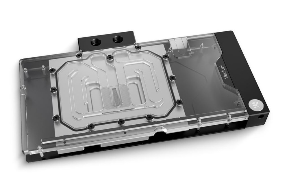 Videókártya hűtő Backplate EK WaterEK-Quantum Vector2 AMP/Trinity RTX 4080 D-RGB - Nickel + Acryl