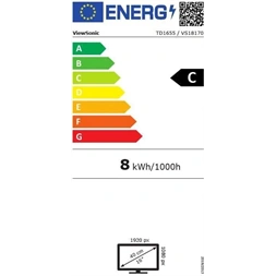 ViewSonic 15,6" TD1655 FHD IPS miniHDMI/USB-C hordozható monitor