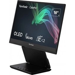 ViewSonic 15,6" VP16-OLED FHD HDMI/USB-C hordozható fekete OLED monitor