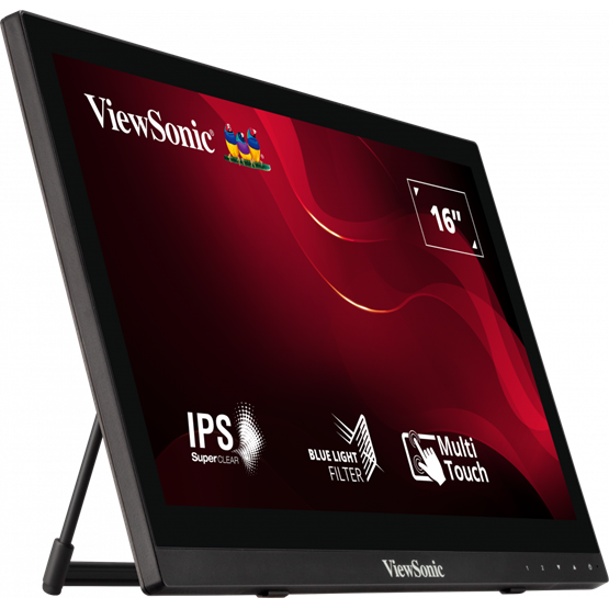 ViewSonic 16" TD1630-3 Touch HD TN HDMI/USB/VGA érintőkijelzős monitor