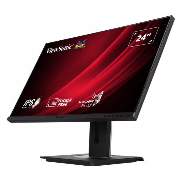 ViewSonic 23,8" VG2448A-2 FHD IPS HDMI/DP/VGA/USB fekete LED monitor
