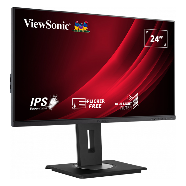ViewSonic 23,8" VG2448A-2 FHD IPS HDMI/DP/VGA/USB fekete LED monitor