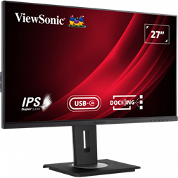 ViewSonic 27" VG2756-2K QHD IPS HDMI/RJ45/USB/USB-C/DP fekete LED monitor