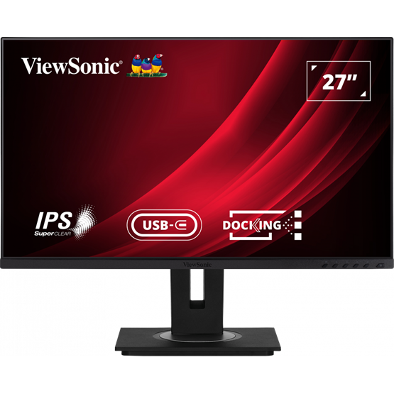 ViewSonic 27" VG2756-4K UHD IPS HDMI/DP/USB-C/USB/RJ45 fekete LED monitor