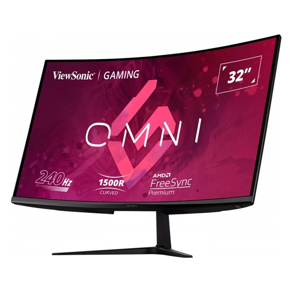 ViewSonic 31,5" VX3219-PC-mhd FHD VA 240Hz HDMI/DP ívelt gamer monitor