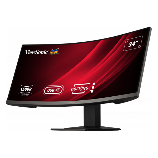 ViewSonic 34" VG3419C UWQHD VA 120Hz HDMI/DP/RJ45/USB/USB-C ívelt fekete LED monitor