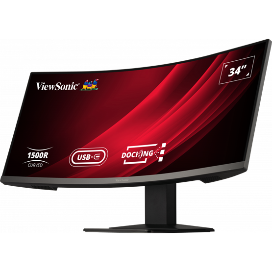 ViewSonic 34" VG3419C UWQHD VA 120Hz HDMI/DP/RJ45/USB/USB-C ívelt fekete LED monitor