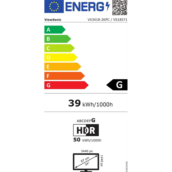 ViewSonic 34"  VG3456C UWQHD VA 100Hz HDMI/DP/RJ45/USB/USB-C ívelt fekete-ezüst LED monitor