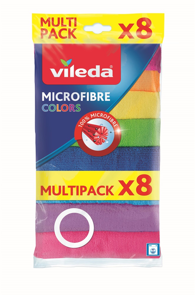 Vileda Color 8 színű mikroszálas törlőkendő