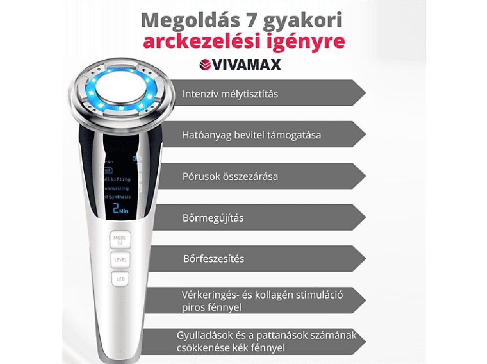 Vivamax GYVAK1 Hot&Cool EMS technológiával arckezelő készülék