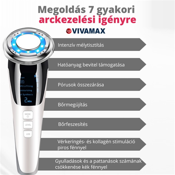 Vivamax GYVAK1 Hot&Cool EMS technológiával arckezelő készülék