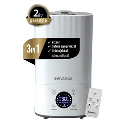 Vivamax GYVH48 Salty-Air „Premium” 3 az 1-ben ultrahangos párásító (Újracsomagolt)