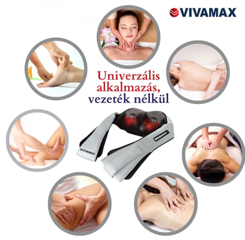 Vivamax GYVM43 "DeLuxe" akkumulátorral univerzális masszírozó