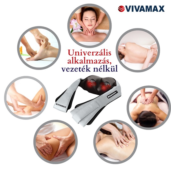 Vivamax GYVM43 "DeLuxe" akkumulátorral univerzális masszírozó