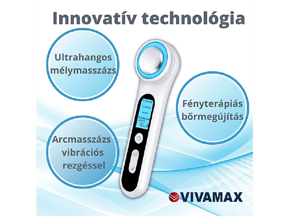 Vivamax GYVUM4 SkinMax Ultrahangos  fényterápiával mélymasszázs készülék