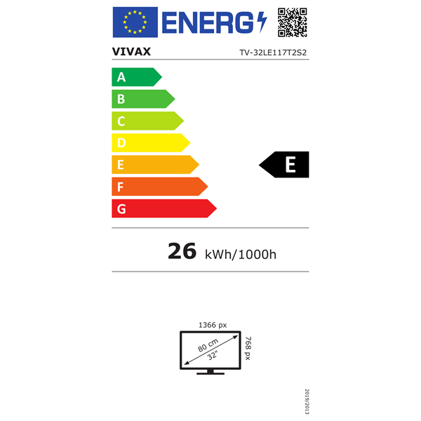 Vivax 32" 32LE117T2S2 HD Ready LED TV