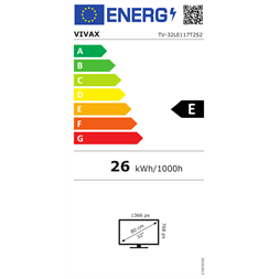 Vivax 32" 32LE117T2S2 HD Ready LED TV