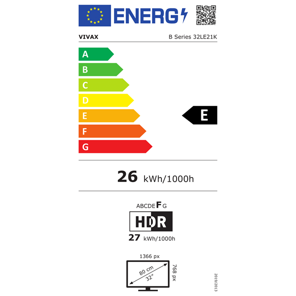 Vivax 32" 32LE21K HD Ready Smart LED TV