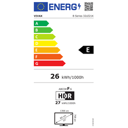 Vivax 32" 32LE21K HD Ready Smart LED TV