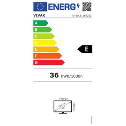 Vivax 40" 40LE116T2S2 Full HD LED TV