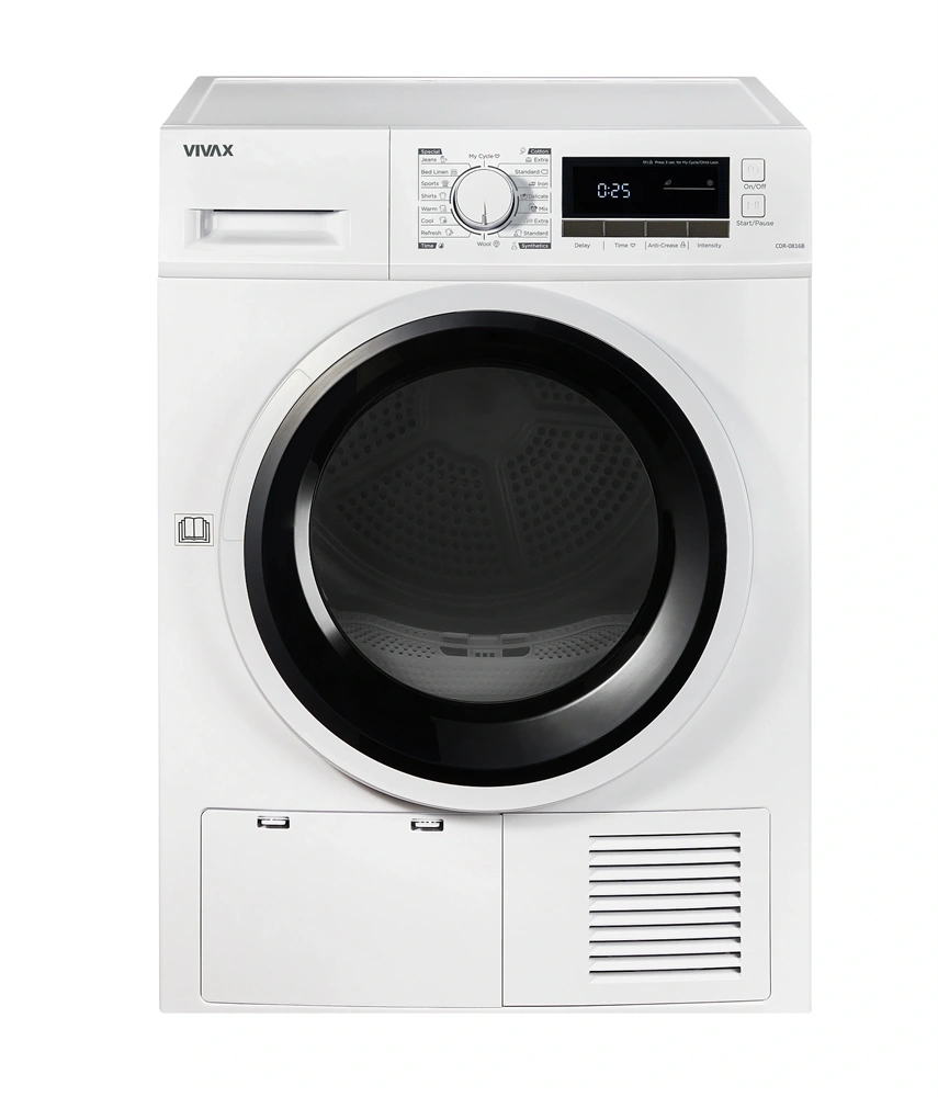 Vivax CDR-0816B fehér, 8 kg, kondenzációs, szárítógép (Használt - A)