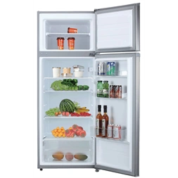 Vivax DD-207E X inox, felülfagyasztós, Hűtő:163L, Fagyasztó:41L, hűtőszekrény (Használt - B)