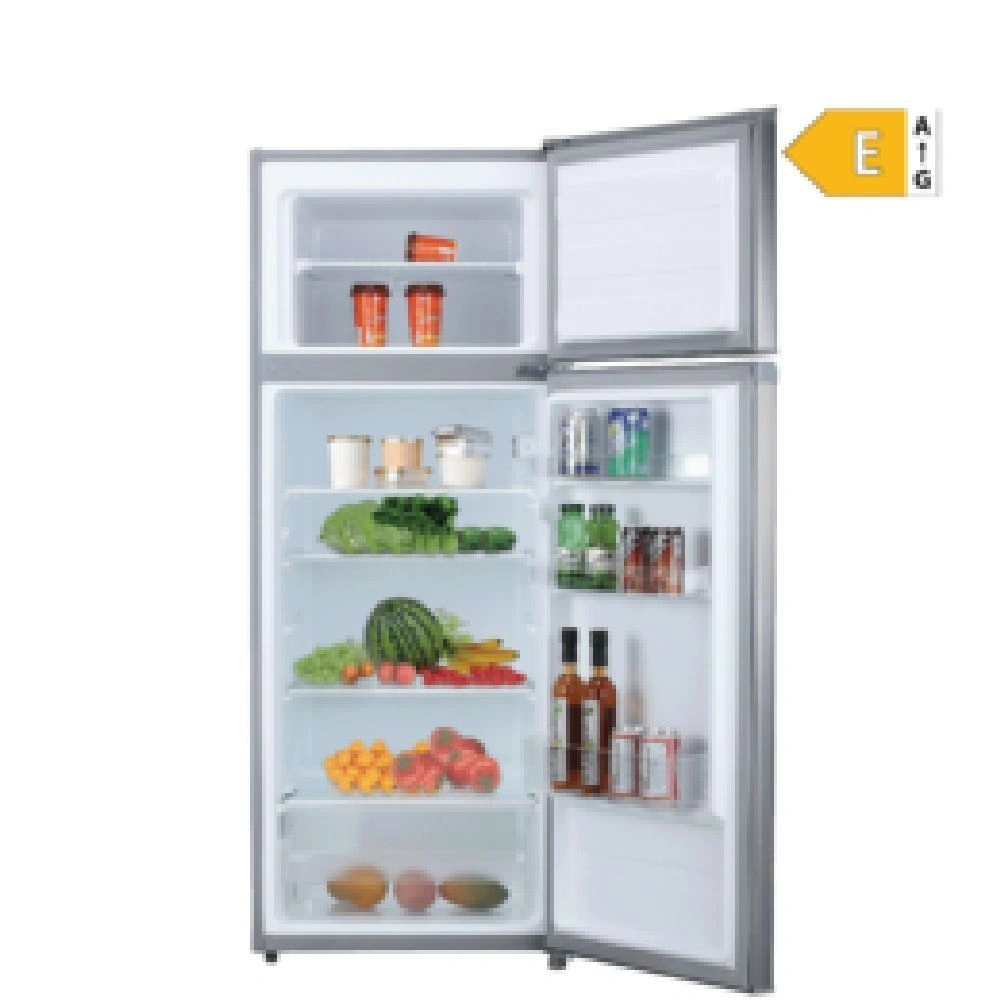 Vivax DD-207E X inox, felülfagyasztós, Hűtő:163L, Fagyasztó:41L, hűtőszekrény (Használt - B)