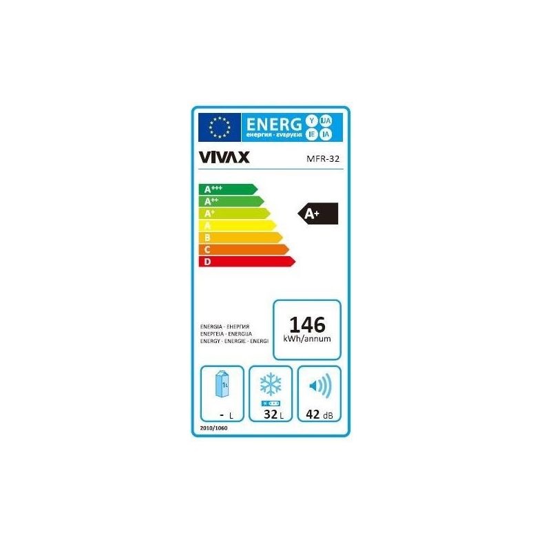 Vivax MFR-32 fehér, Fagyasztó:31L, fagyasztószekrény