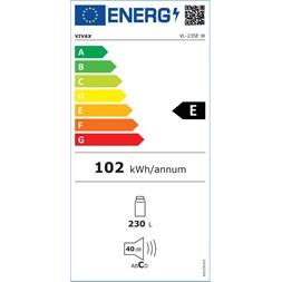 Vivax VL-235E W egyajtós hűtőszekrény