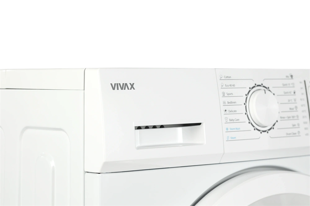 Vivax WFL-100616CSI fehér, elöltöltős, max.1000ford., 6kg, keskeny mosógép