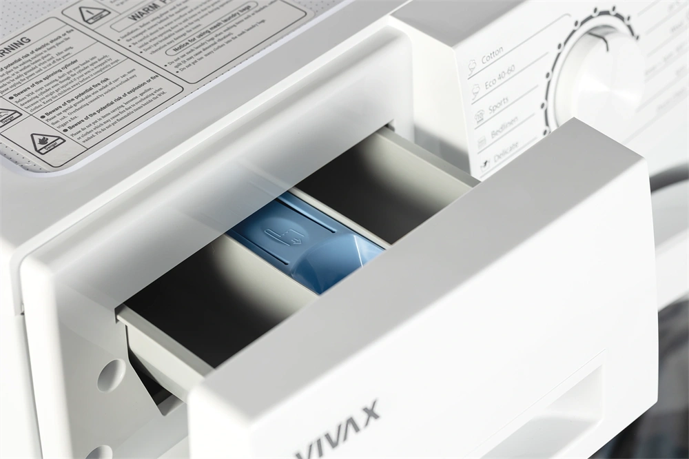 Vivax WFL-100616CSI fehér, elöltöltős, max.1000ford., 6kg, keskeny mosógép