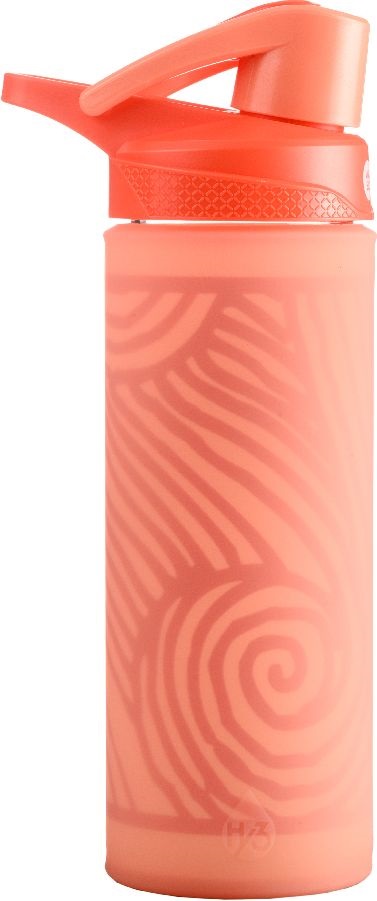 Wabo 450ml korall üveg csatos kulacs