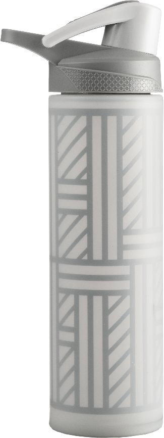 Wabo 600ml szürke üveg csatos kulacs