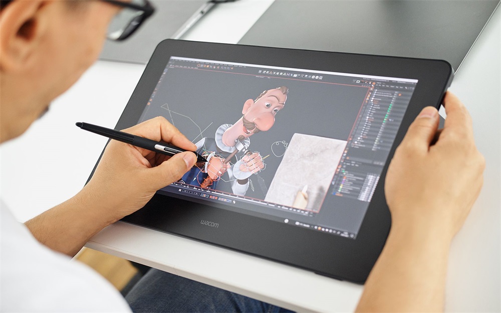Wacom DTH167K0B Cintiq Pro 16 ( 2021 ) fekete digitális rajztábla