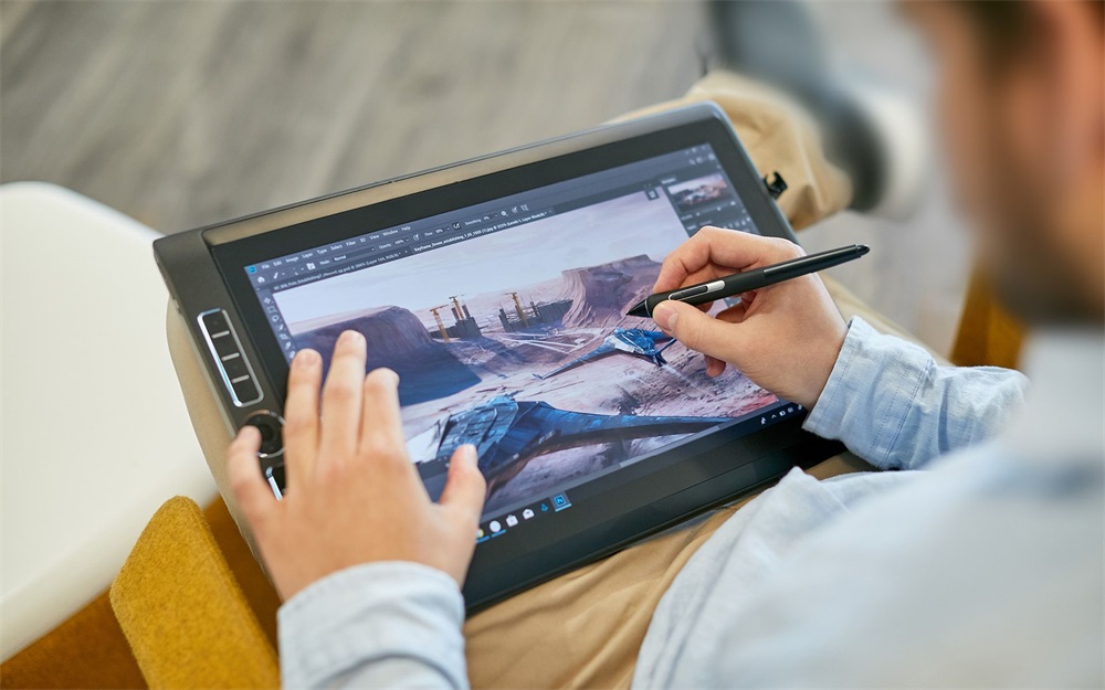 Wacom DTHW1621HK0B MobileStudio Pro 16 fekete digitális rajztábla