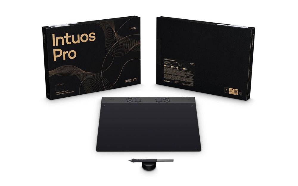 Wacom PTK870K0B Intuos Pro pen tablet L digitális rajztábla