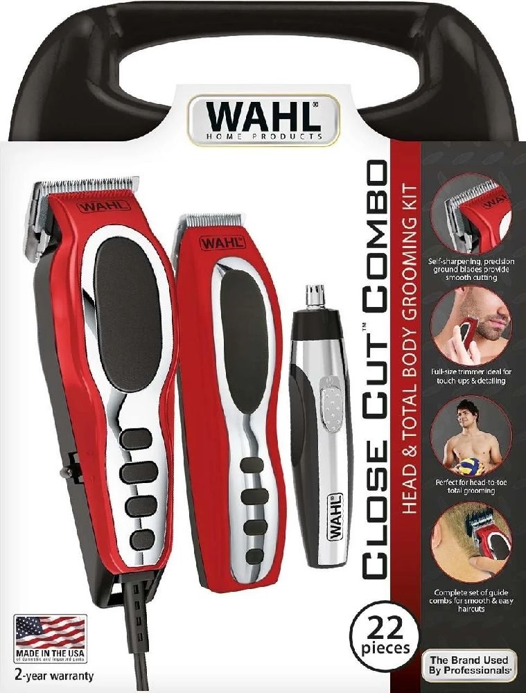 Wahl Color Close Cut combo Red vezetékes hajvágó