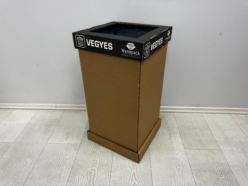 Wanapack 50 l szelektív vegyes szemetes fekete tető + palást + alj